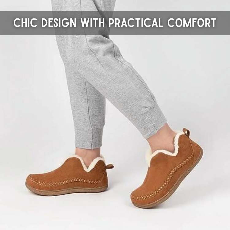 Fleece-Lined Comfort Shoes – CozyStep Supportive Winter Footwear