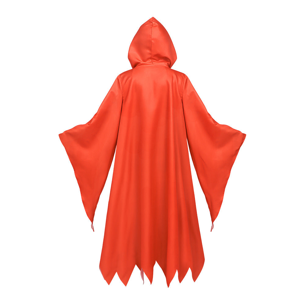 Pumpkin Orange Hooded Robe Halloween Costume
