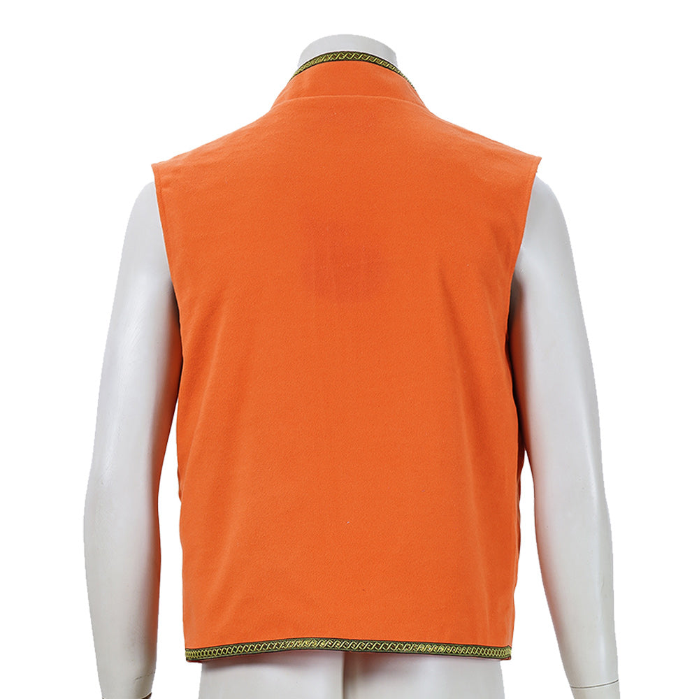 Descendants: Wicked Wonderland (2026) Luis Madrigal Embroidered Orange Vest Halloween Costume