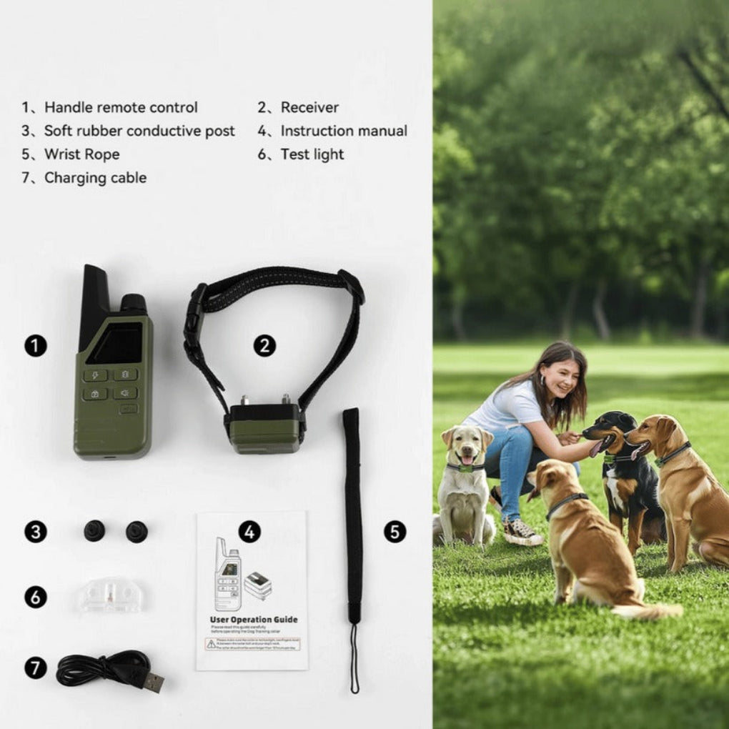 Remote Dog Training Collar with 300m Range