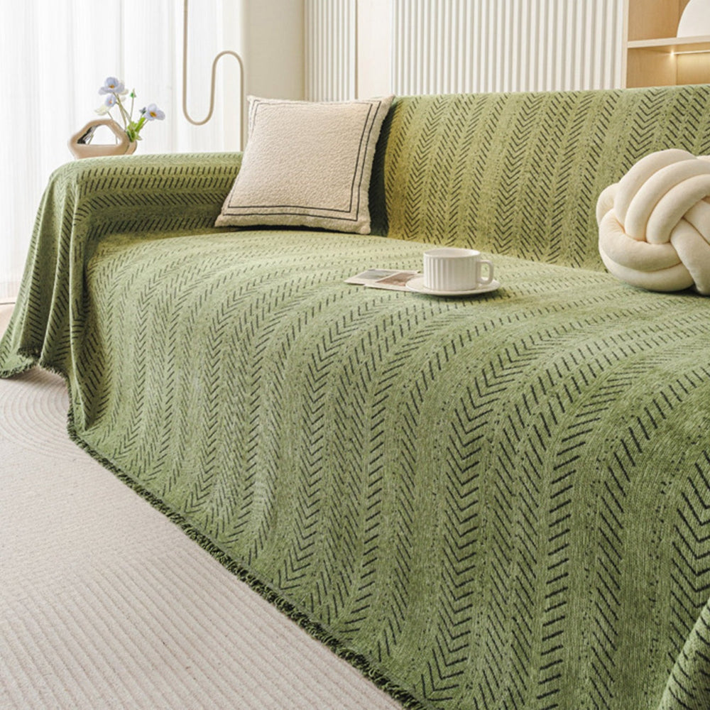 Washable Anti-Scratch Chenille Sofa Cover