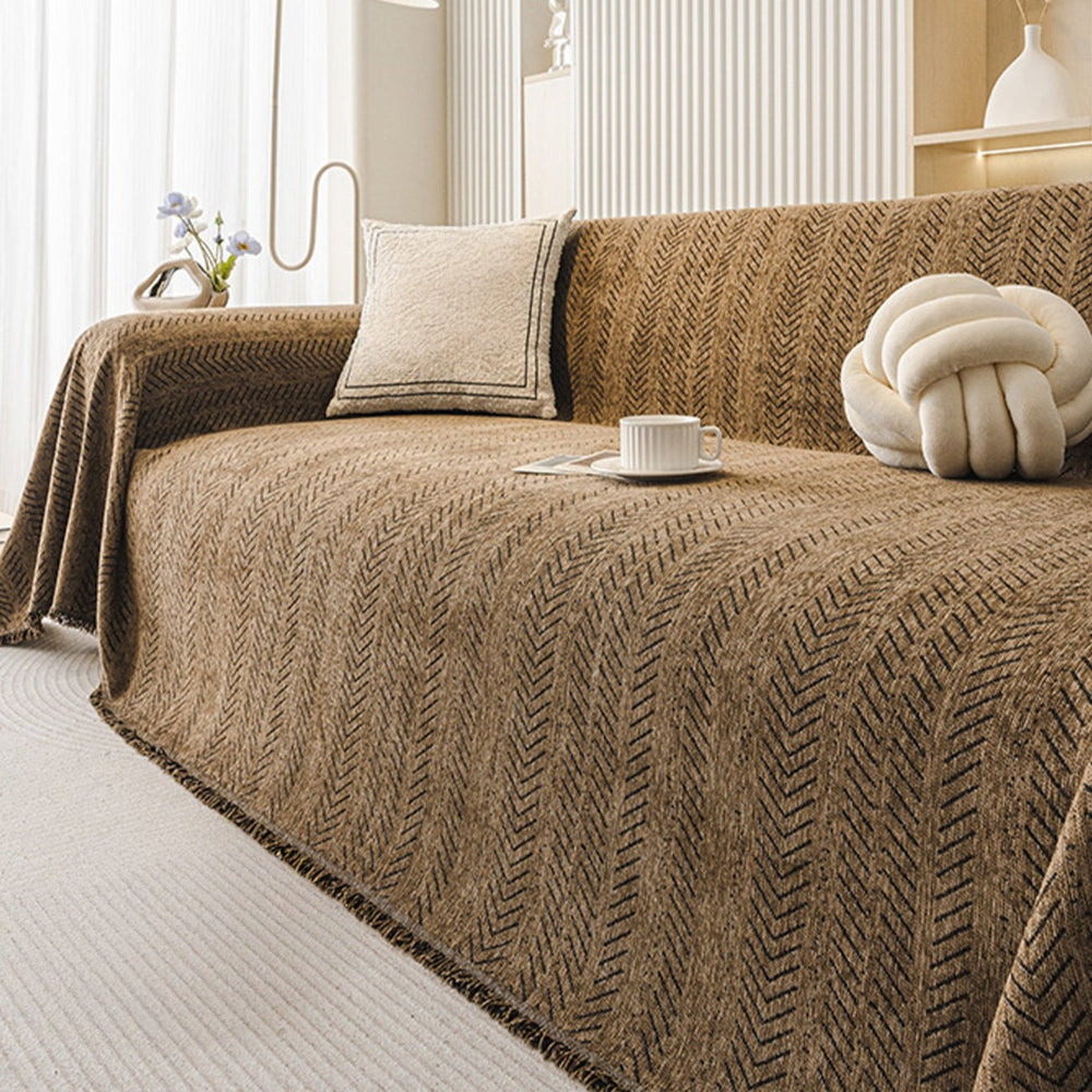 Washable Anti-Scratch Chenille Sofa Cover