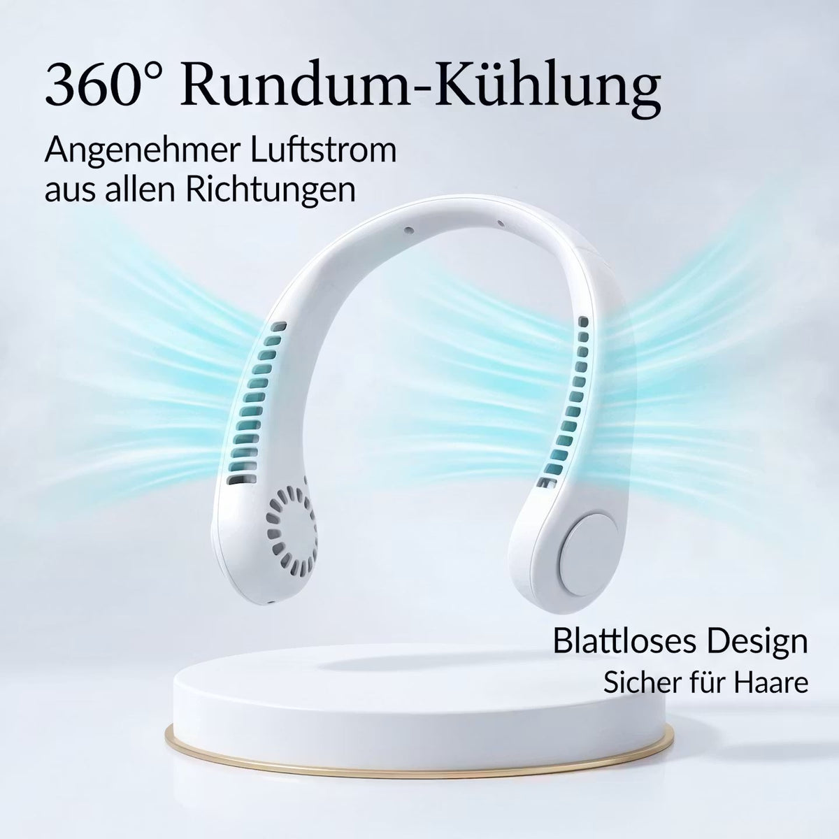 Rechargeable Wearable Neck Fan – Hands-Free Portable Cooling Fan