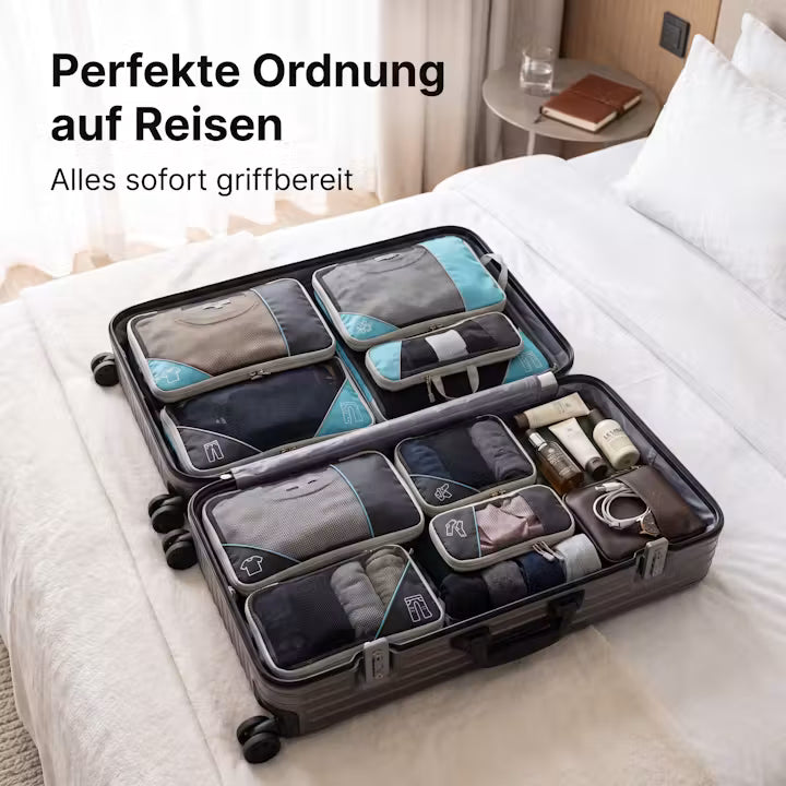 Compression Packing Cubes – Travel Suitcase Organizer Set