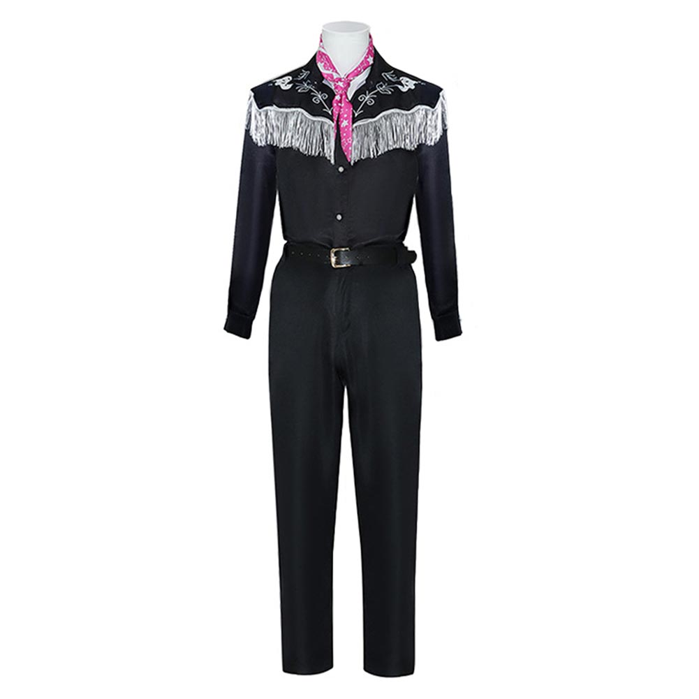 2023 Barbie Ken Western Cowboy Black Halloween Costume