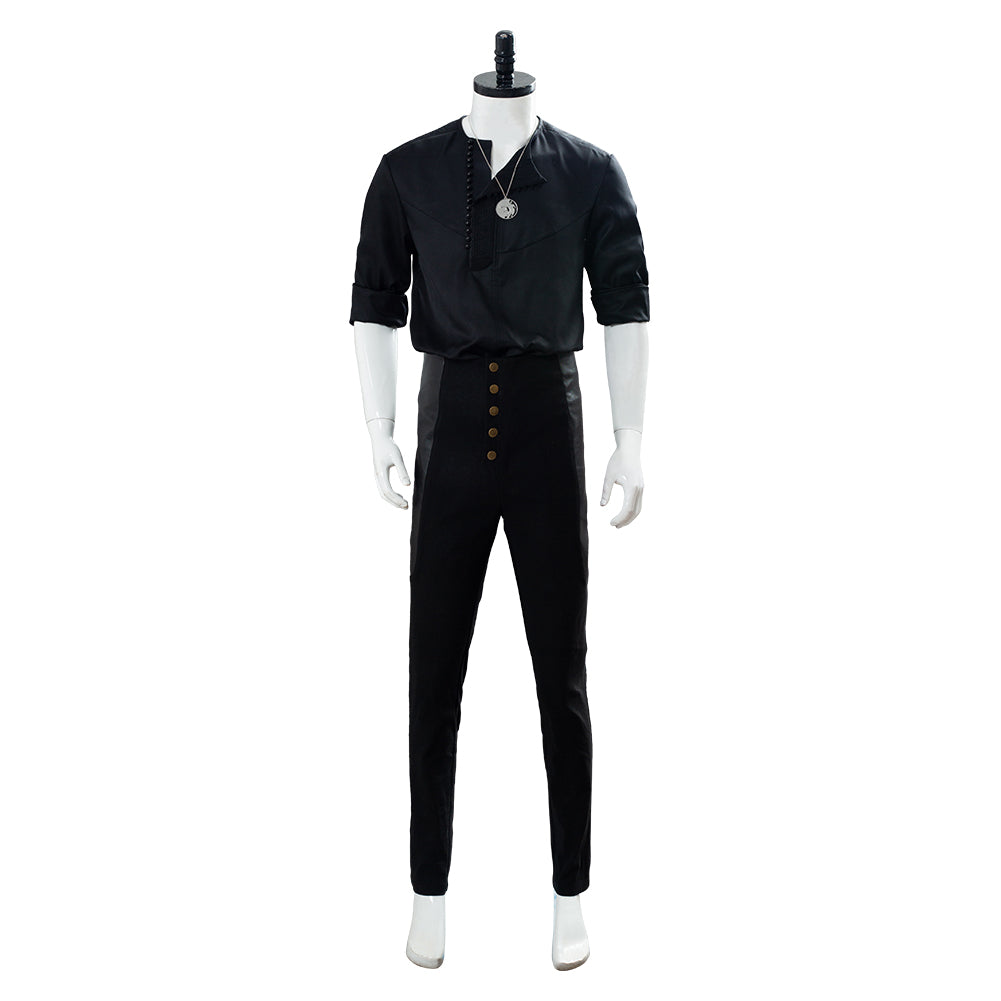 The Witcher 2019 Geralt Of Rivia Black Casual Wear Halloween Costume