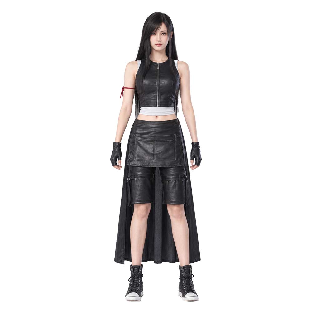 Final Fantasy VII: Advent Children Tifa Lockhart Black Set Halloween Costume