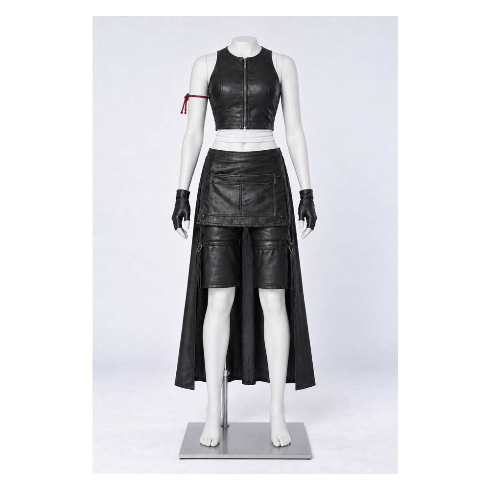 Final Fantasy VII: Advent Children Tifa Lockhart Black Set Halloween Costume