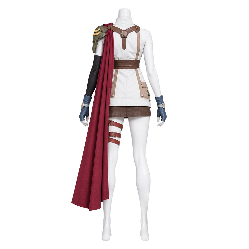 Final Fantasy XIII Lightning Claire Farron White Red Set Halloween Costume