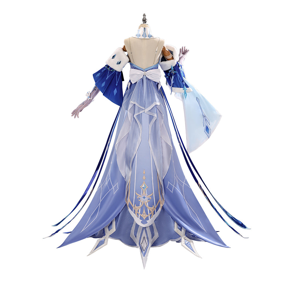Genshin Impact The Tsaritsa Blue Dress Set Halloween Costume