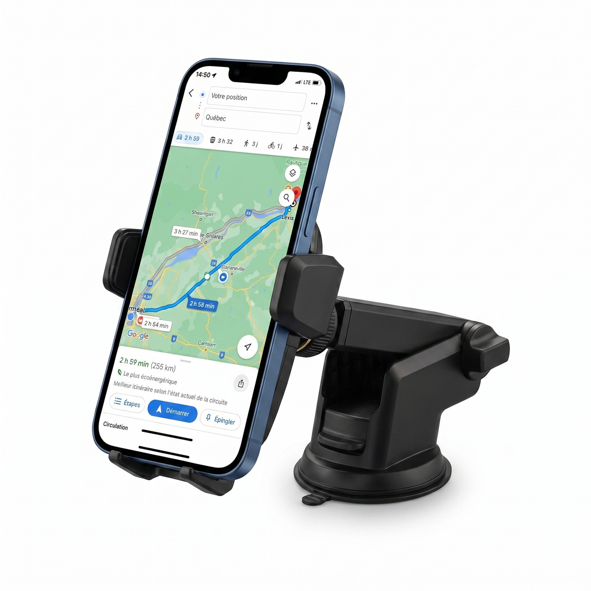 Car Phone Holder – 360° Adjustable Suction Mount