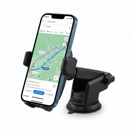 Car Phone Holder – 360° Adjustable Suction Mount