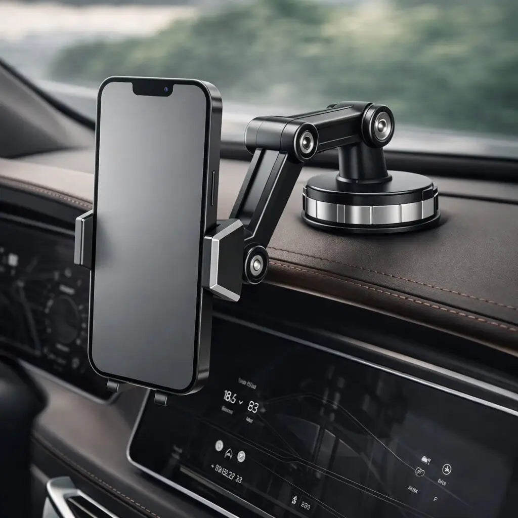 Car Phone Holder – 360° Suction Mount for Windscreen & Dashboard