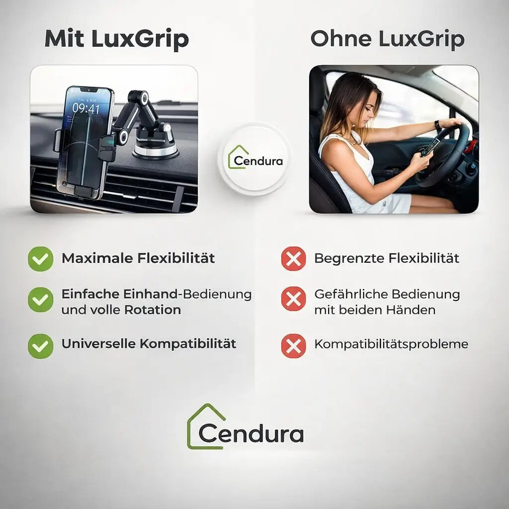 Car Phone Holder – 360° Suction Mount for Windscreen & Dashboard