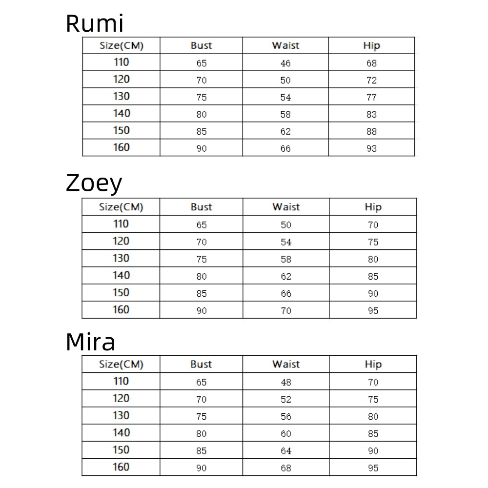 Kids' Golden Rumi Zoey Mira Black White Halloween Costume