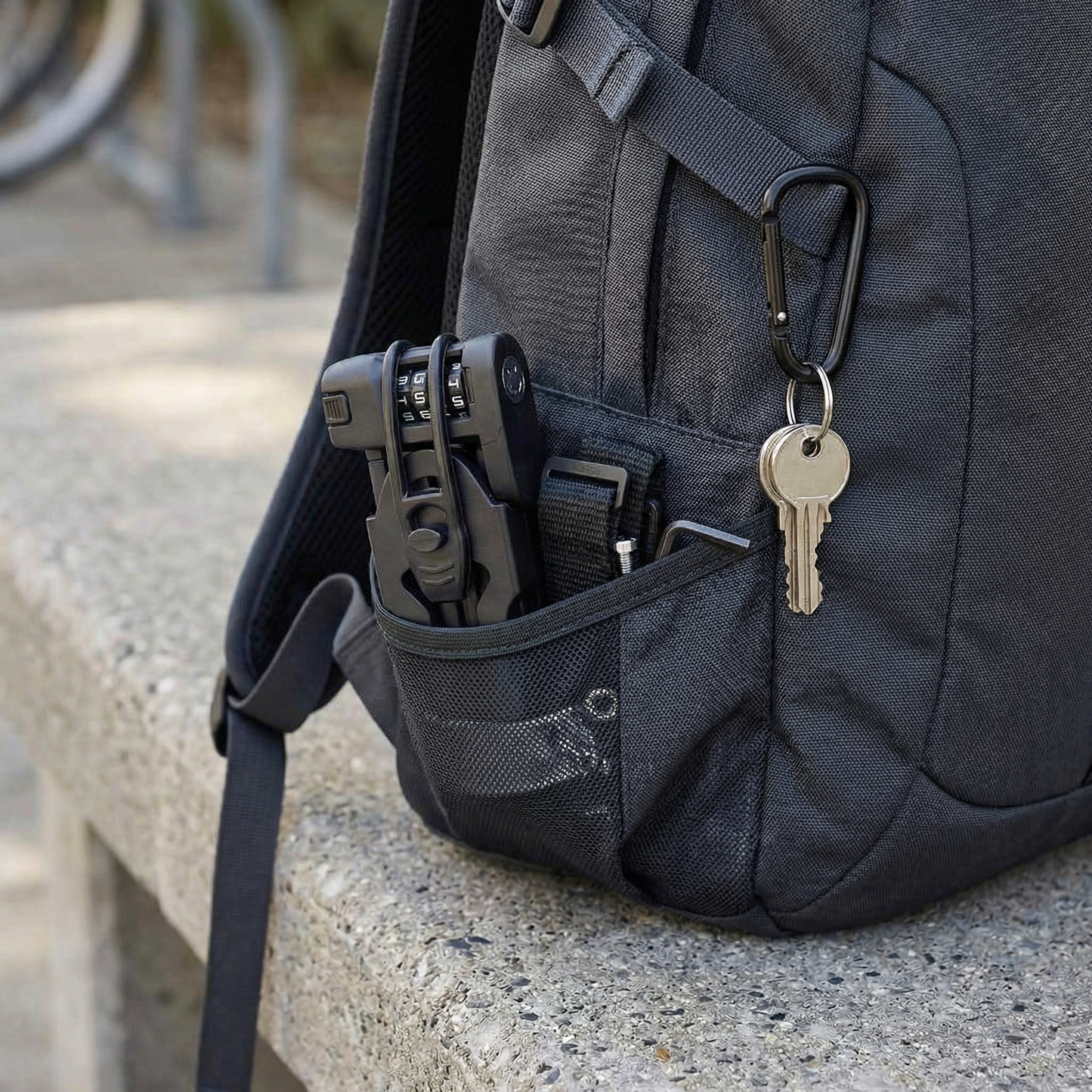 Heavy-Duty Folding Bike Lock – 4-Digit Combination & Frame Mount