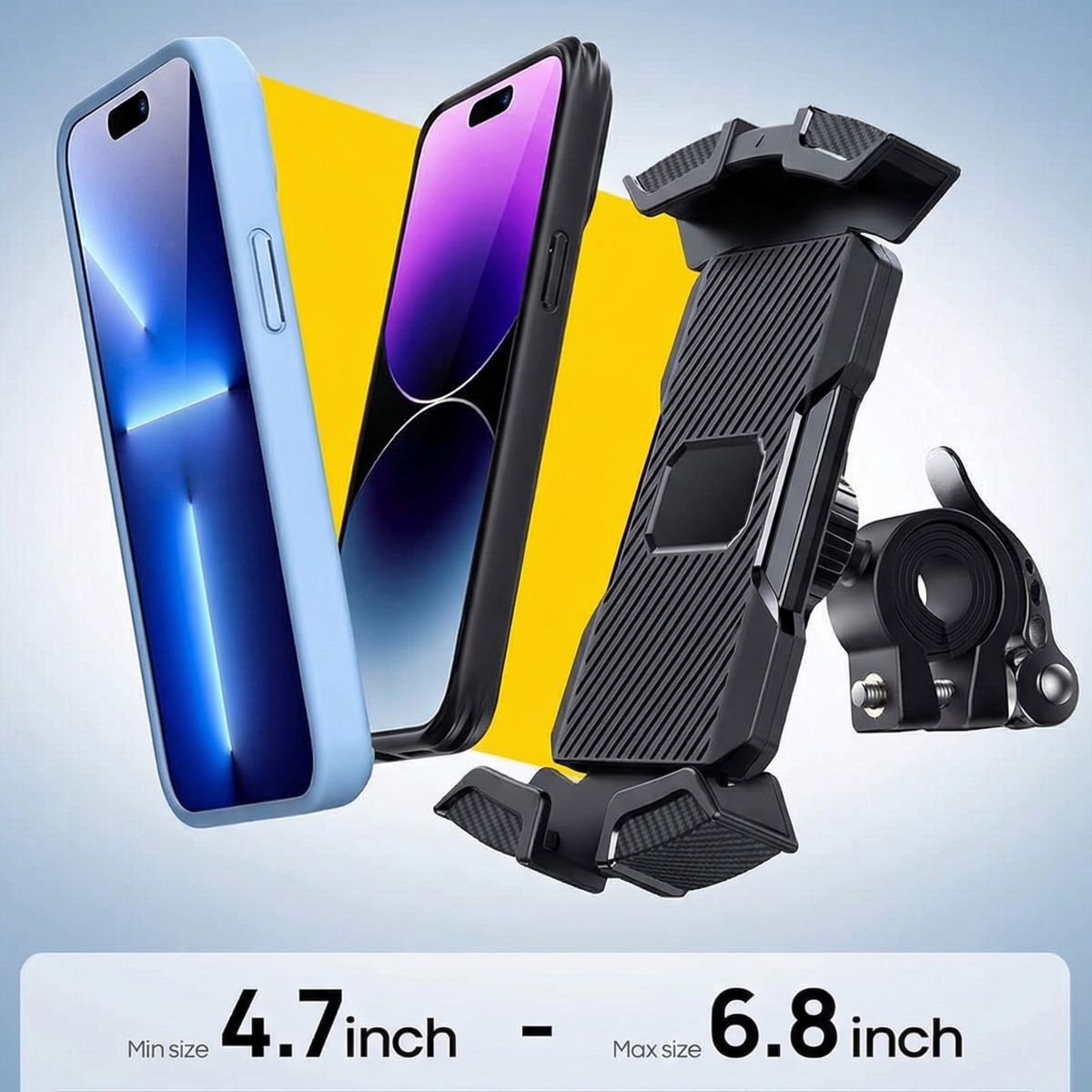 Bicycle Phone Holder – 360° Handlebar Smartphone Mount
