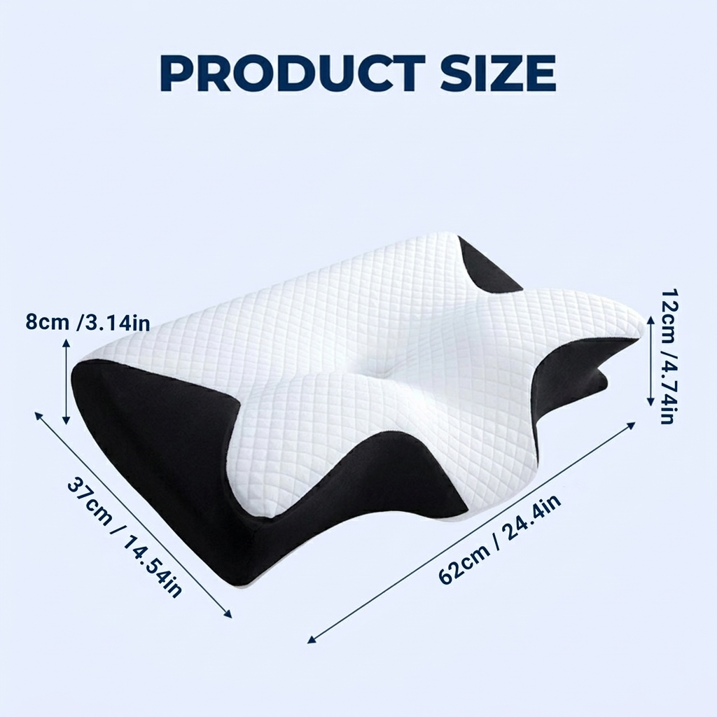Butterfly Memory Foam Cervical Pillow for Neck & Shoulder Support