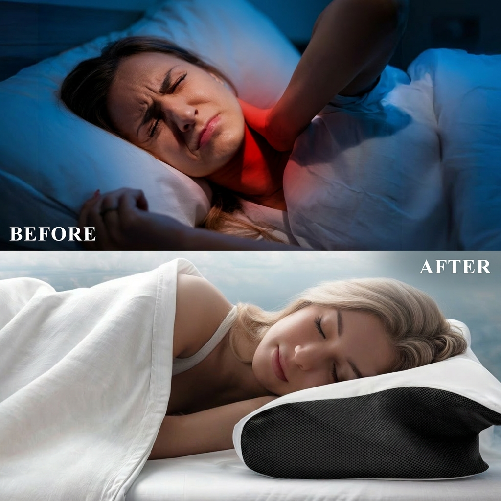 Butterfly Memory Foam Cervical Pillow for Neck & Shoulder Support
