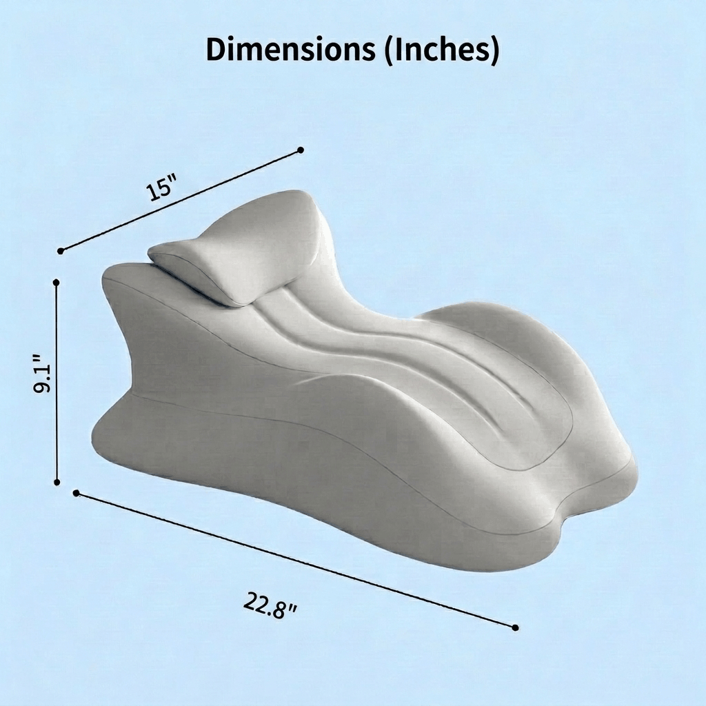Ergonomic Intimacy Support Pillow for Comfort & Positioning