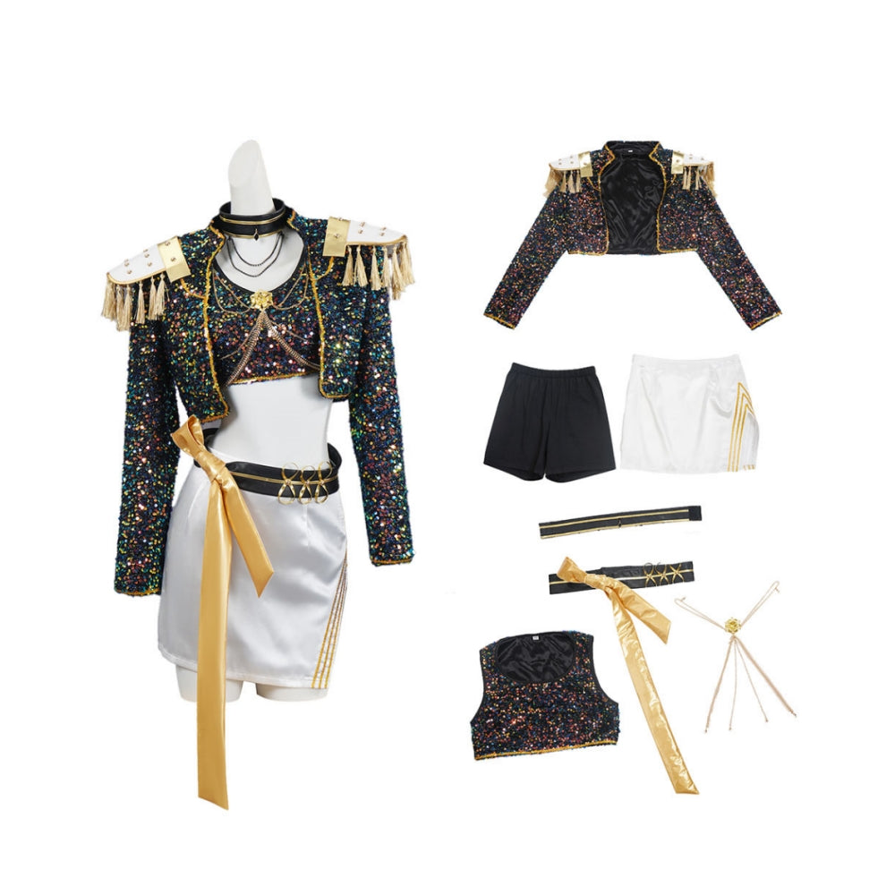 Kids' Golden Rumi Zoey Mira Black White Halloween Costume