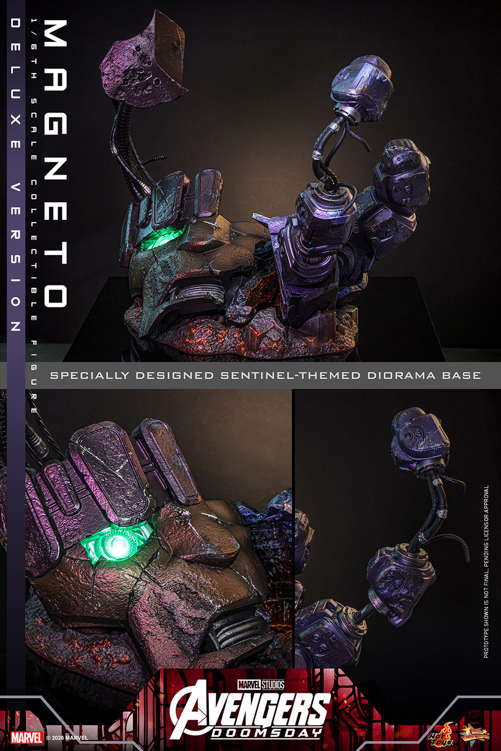 Helmeted Magnetic Villain (Deluxe Version) 1/6 Scale Action Figure