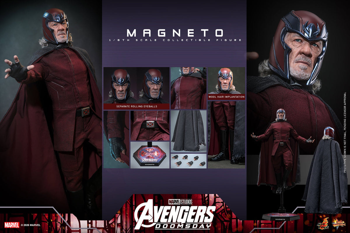 Helmeted Magnetic Villain 1/6 Scale Action Figure