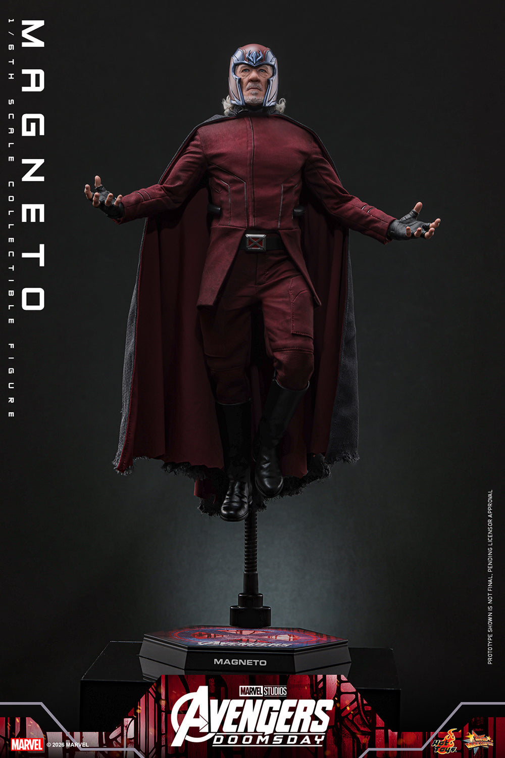 Helmeted Magnetic Villain 1/6 Scale Action Figure