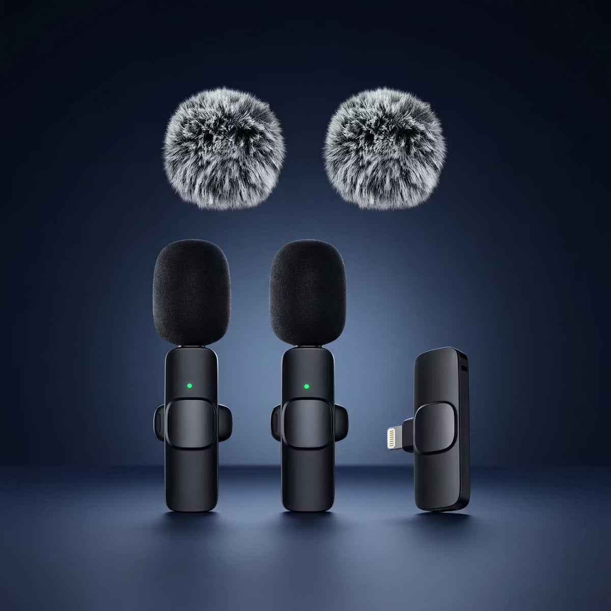 Wireless Clip-On Lavalier Microphone – Noise-Reducing Mini Mic for Smartphones & Laptops
