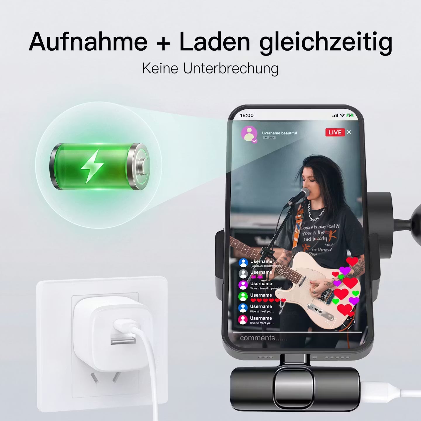 Wireless Clip-On Lavalier Microphone – Noise-Reducing Mini Mic for Smartphones & Laptops