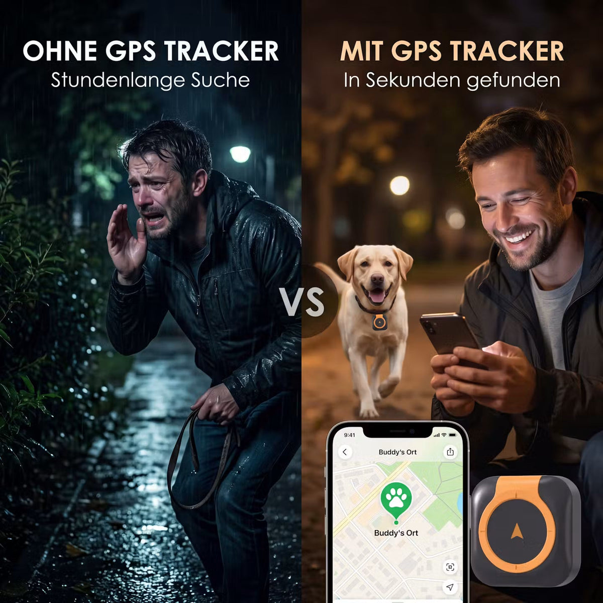 GPS Pet Tracker Collar – Real-Time Location for Dogs & Cats