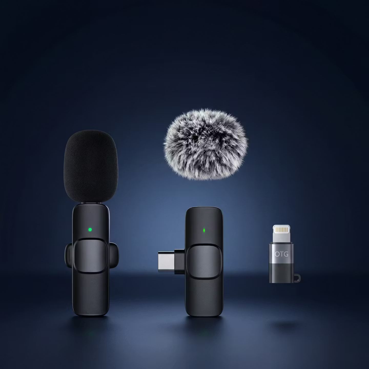 Wireless Clip-On Lavalier Microphone – Noise-Reducing Mini Mic for Smartphones & Laptops