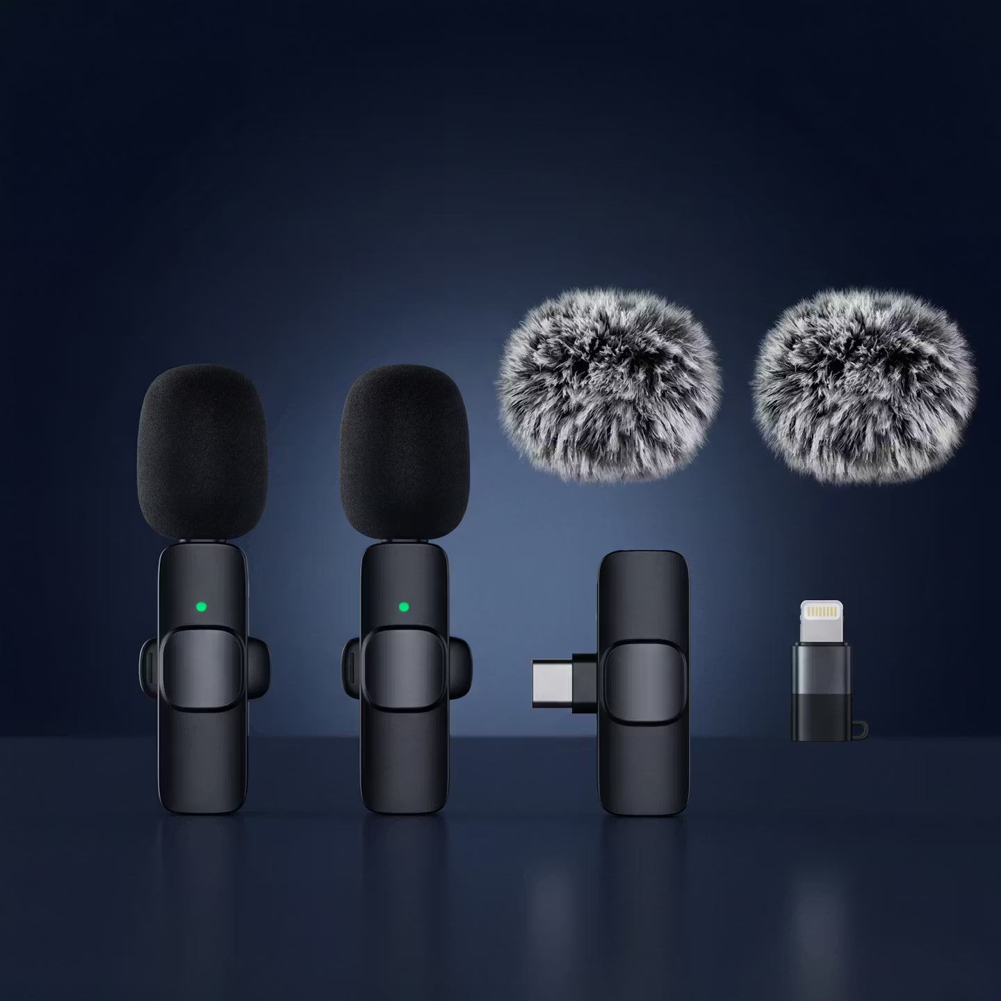 Wireless Clip-On Lavalier Microphone – Noise-Reducing Mini Mic for Smartphones & Laptops