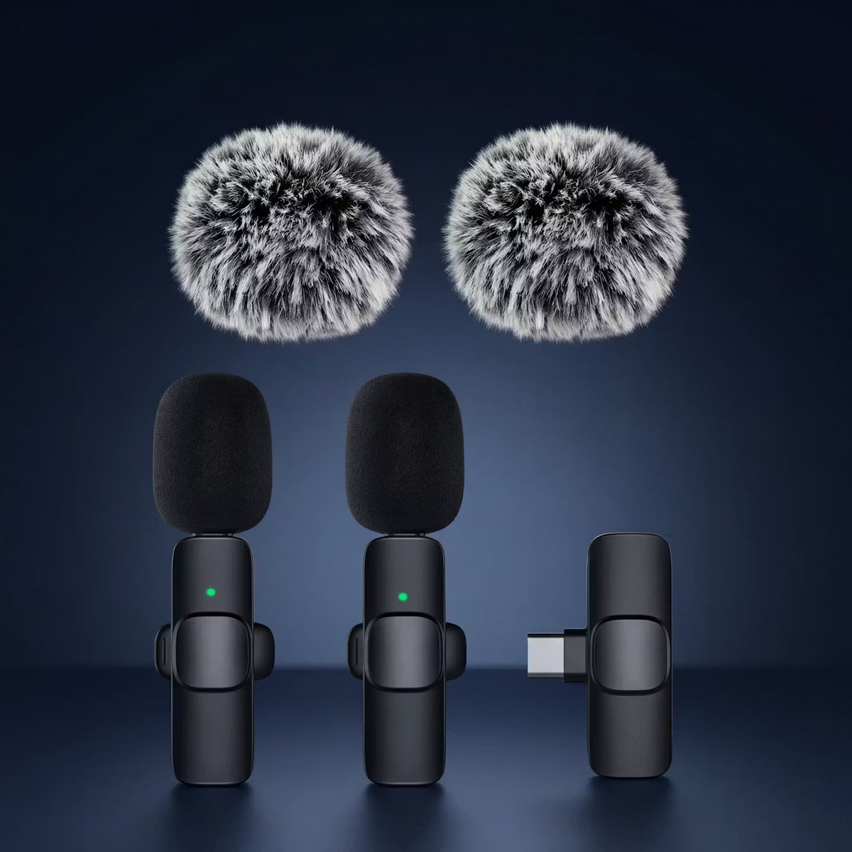Wireless Clip-On Lavalier Microphone – Noise-Reducing Mini Mic for Smartphones & Laptops