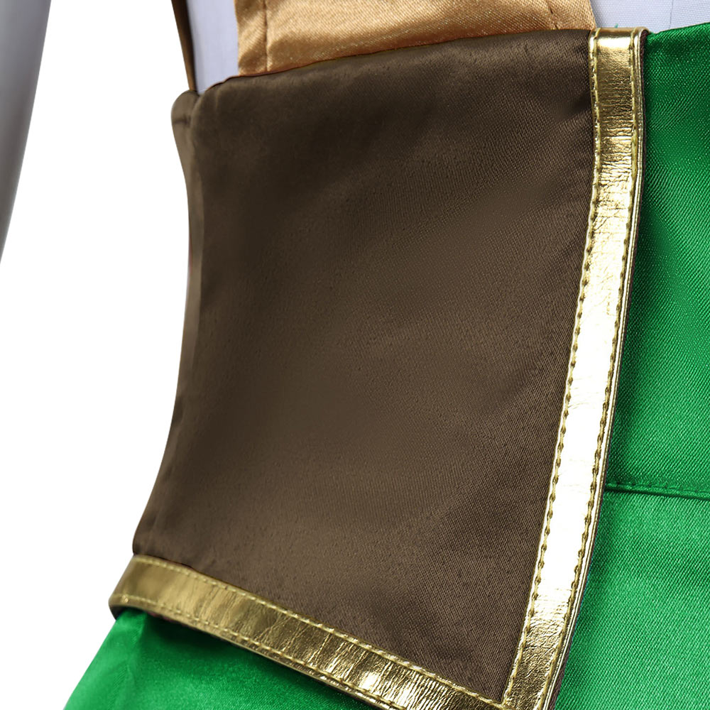 Isekai: Slow Life Female Mushroom Green Skirt Set Halloween Costume
