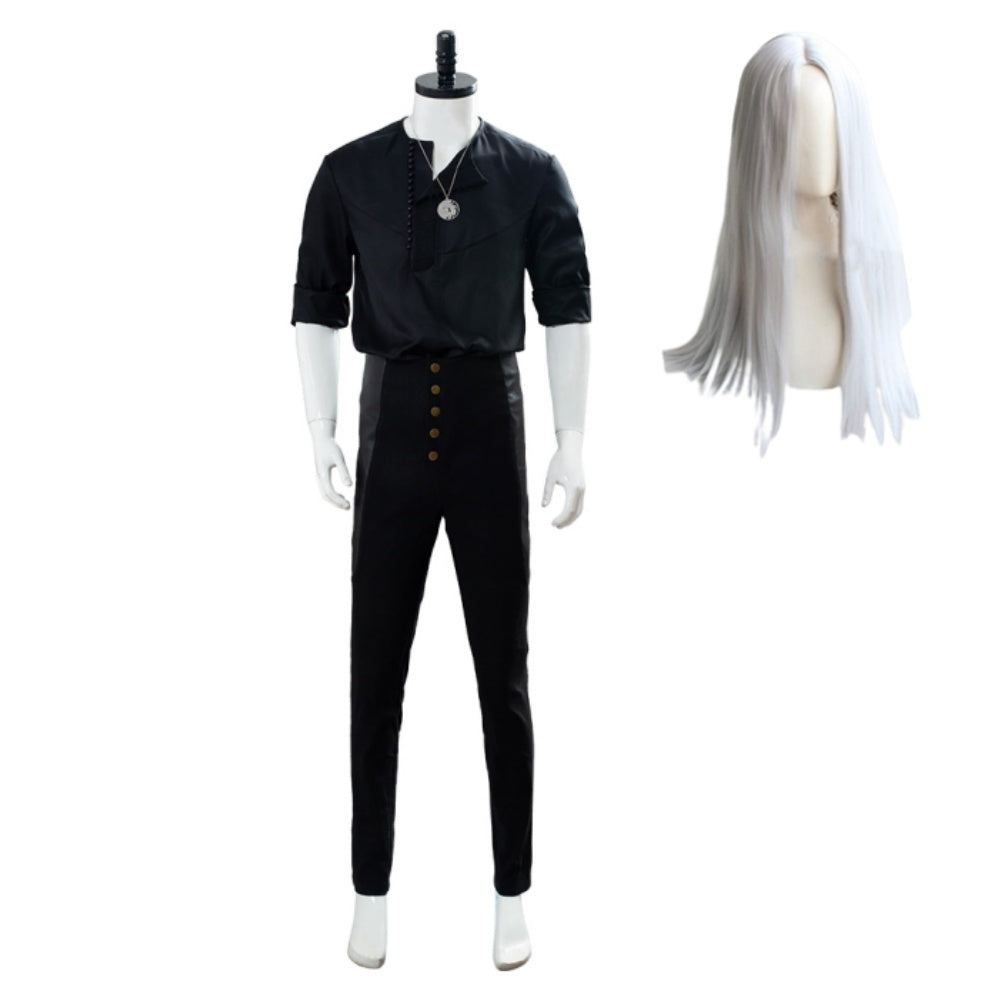 The Witcher 2019 Geralt Of Rivia Black Casual Wear Halloween Costume