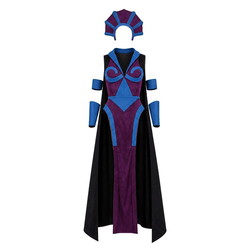 Kids' Masters Of The Universe (2026) Evil-Lyn Purple Blue Set Halloween Costume