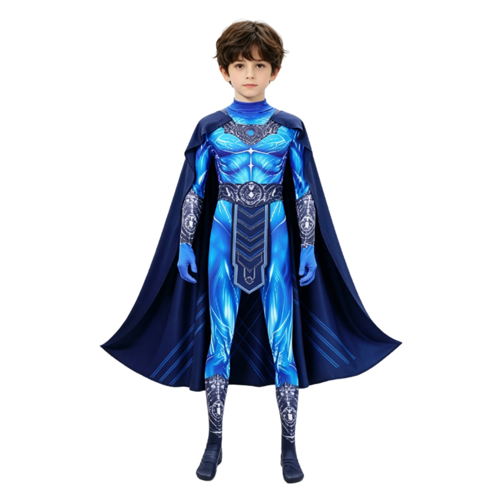 Kids' Masters Of The Universe (2026) Skeletor Blue Jumpsuit Cloak Halloween Costume
