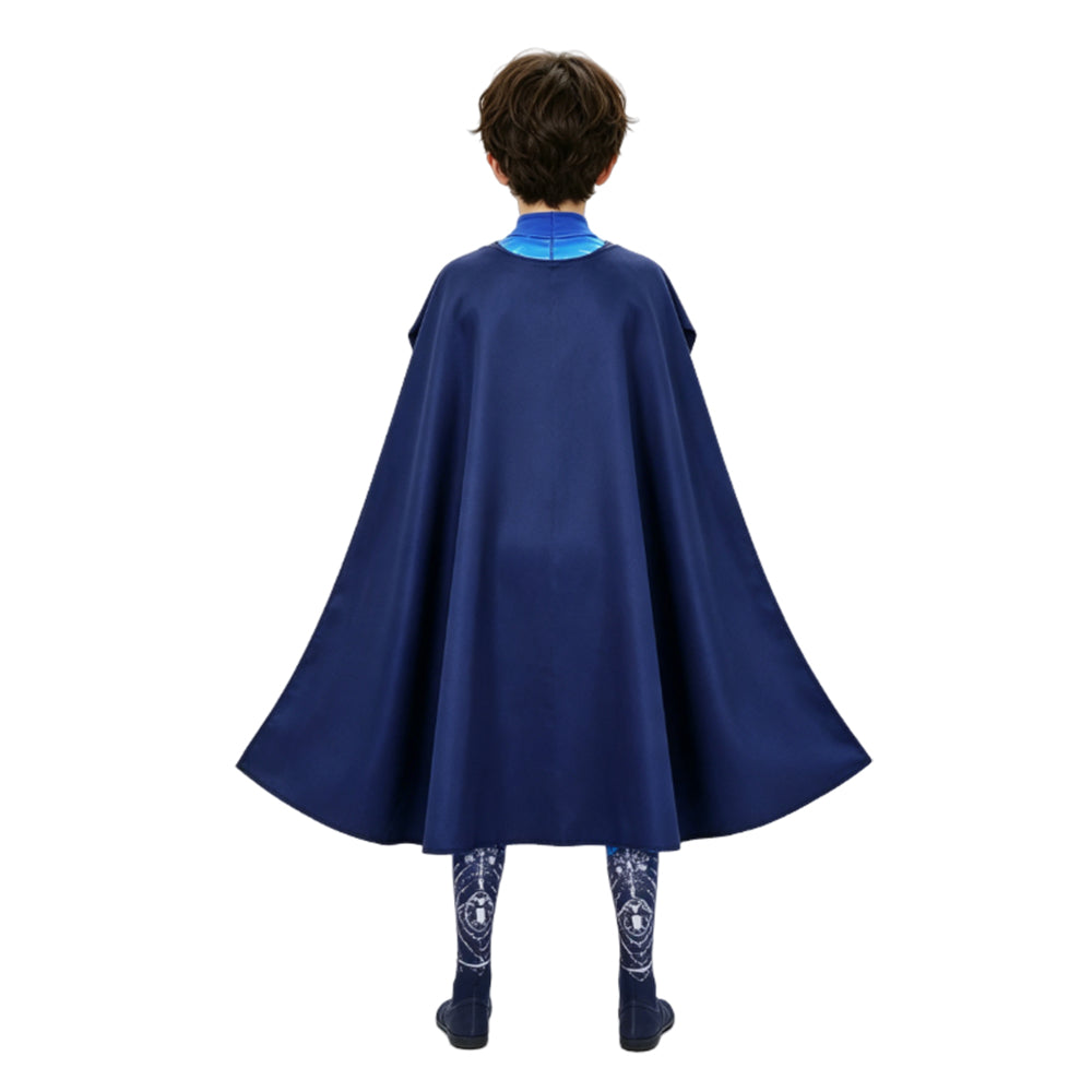Kids' Masters Of The Universe (2026) Skeletor Blue Jumpsuit Cloak Halloween Costume