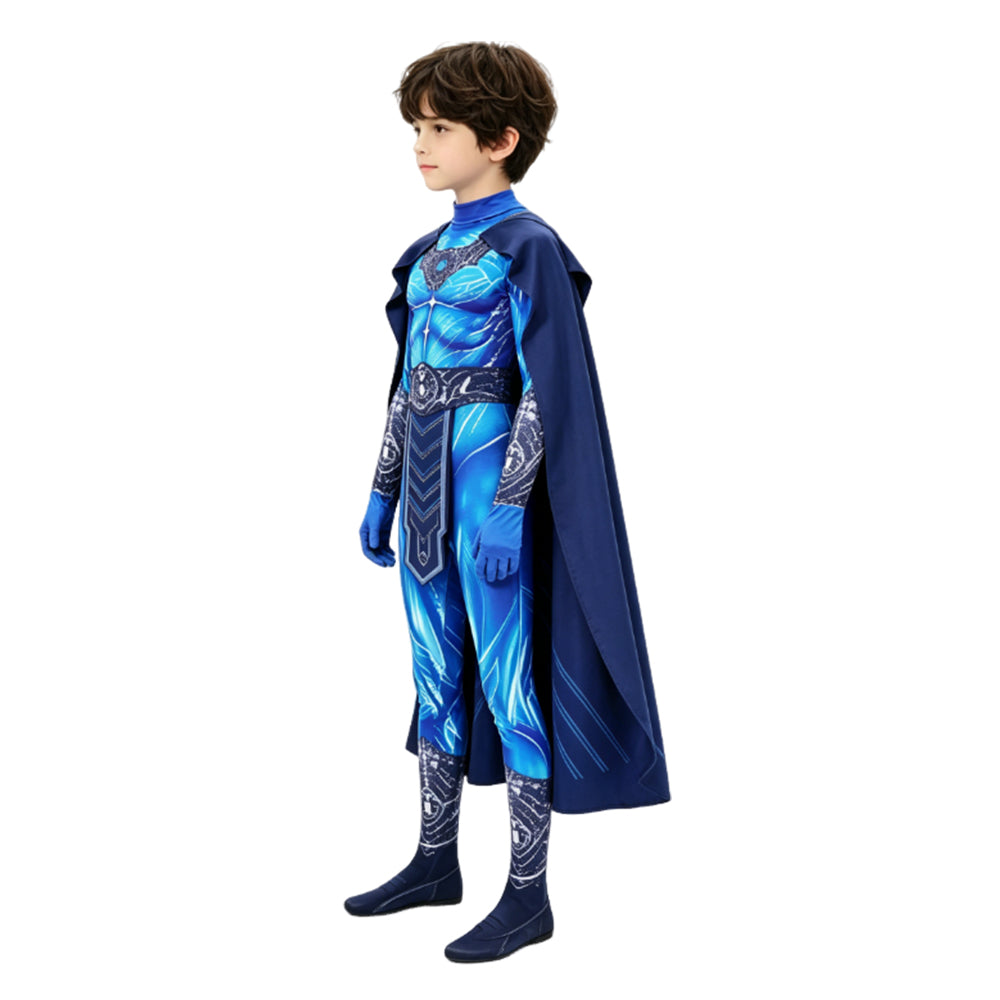Kids' Masters Of The Universe (2026) Skeletor Blue Jumpsuit Cloak Halloween Costume