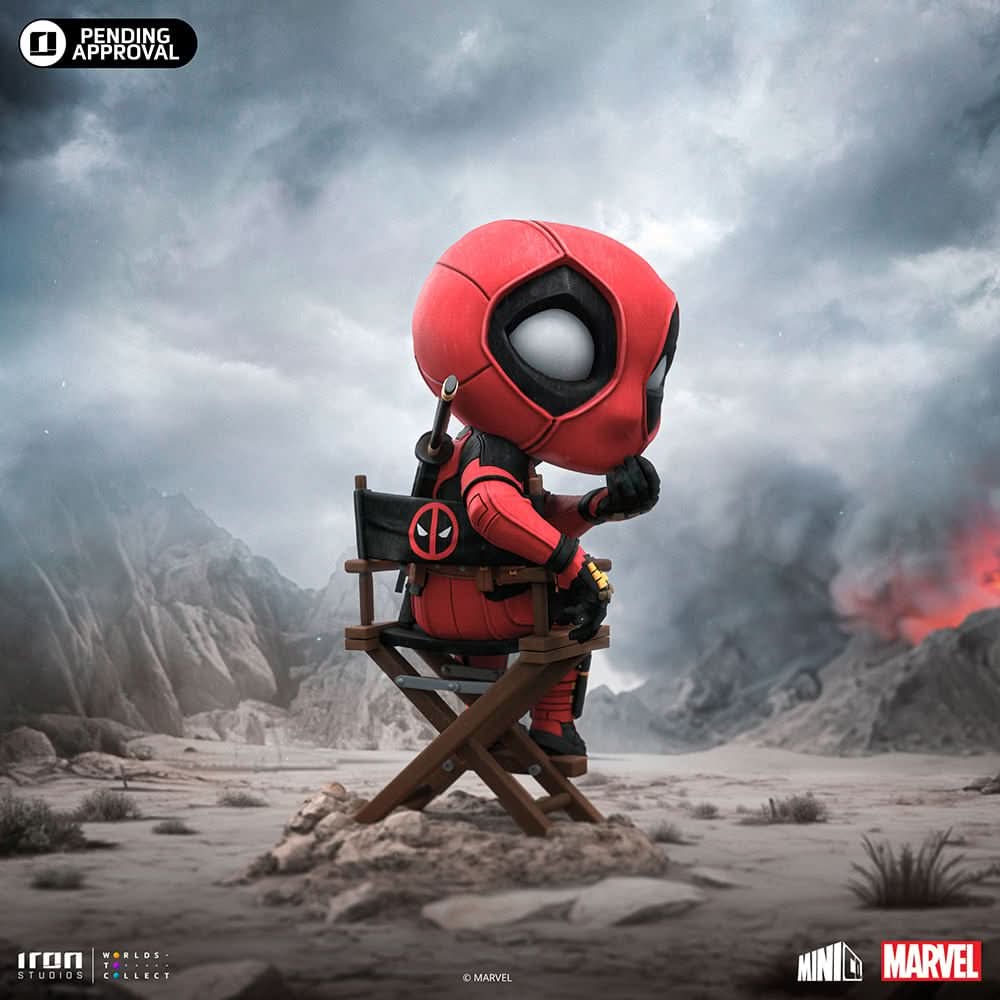 Red Masked Mercenary Mini Collectible Statue