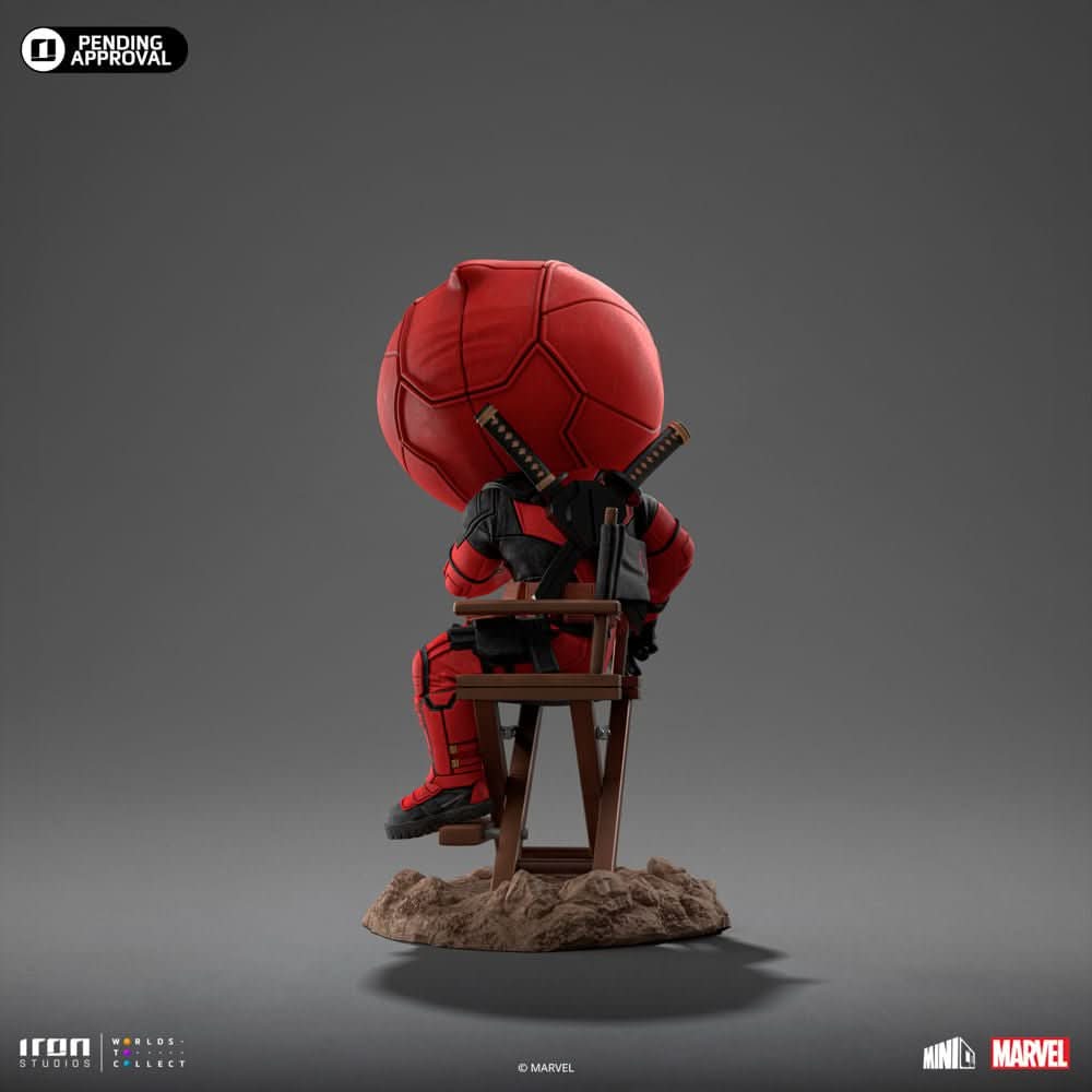 Red Masked Mercenary Mini Collectible Statue