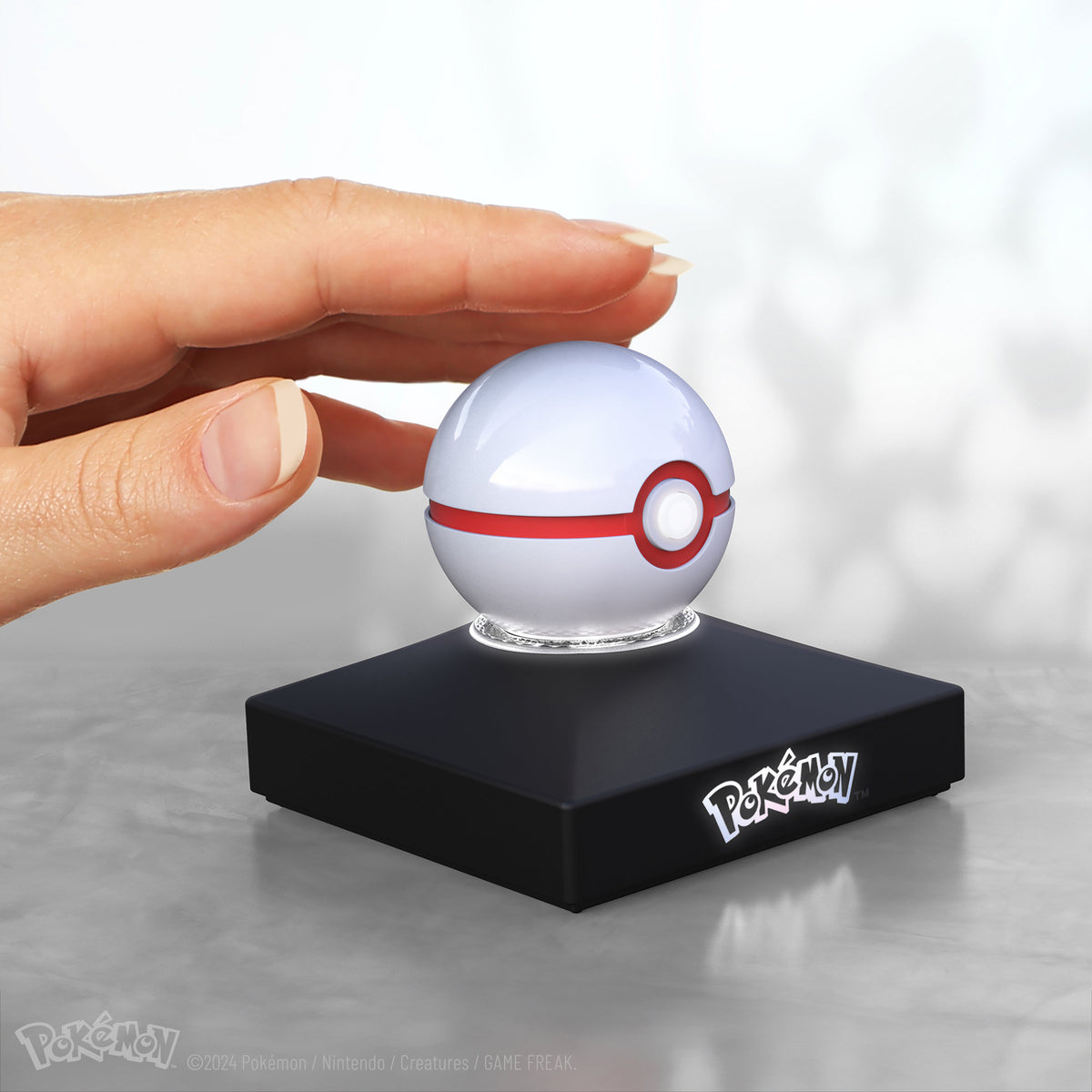 Die-Cast Mini White-and-Red Capture Ball Replica