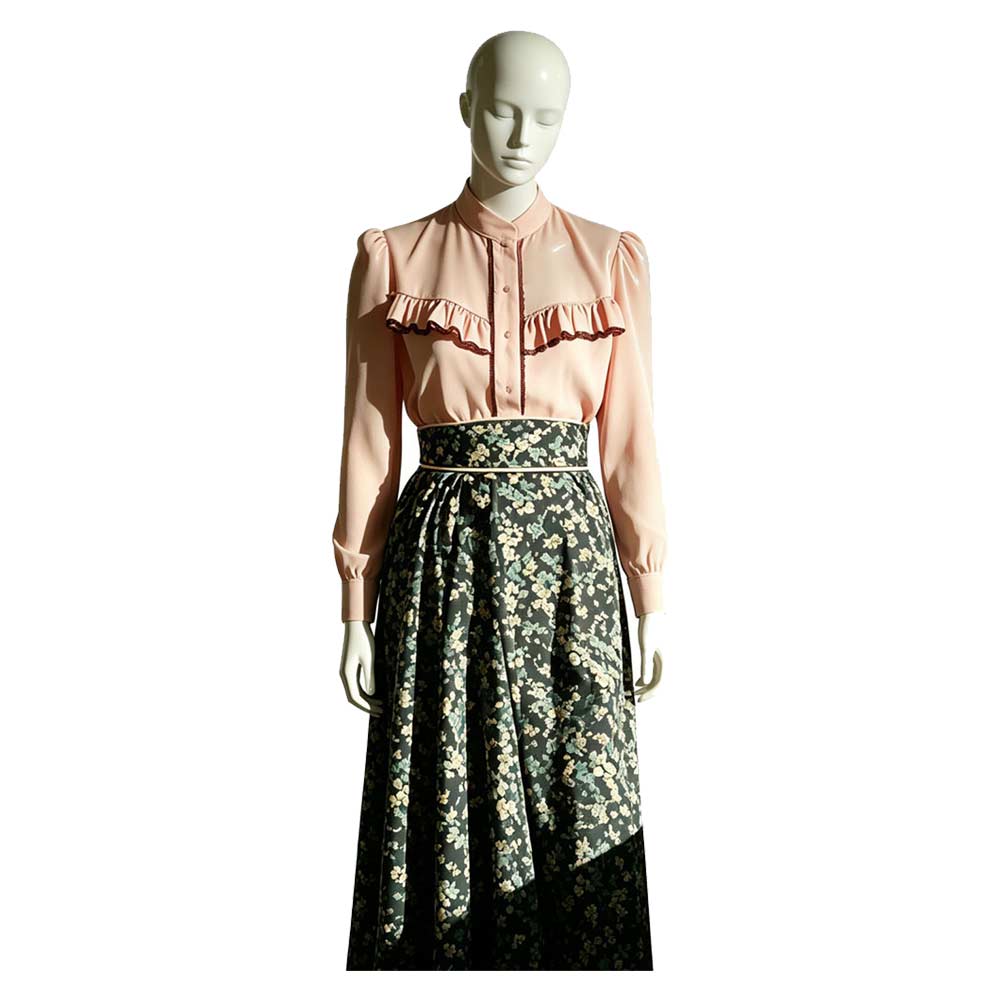 Monster: The Lizzie Borden Story (2026) Lizzie Pink Green Skirt Set Halloween Costume