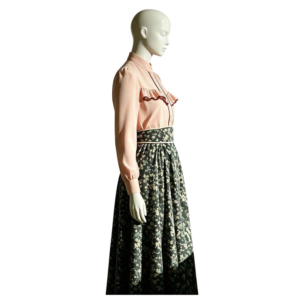 Monster: The Lizzie Borden Story (2026) Lizzie Pink Green Skirt Set Halloween Costume