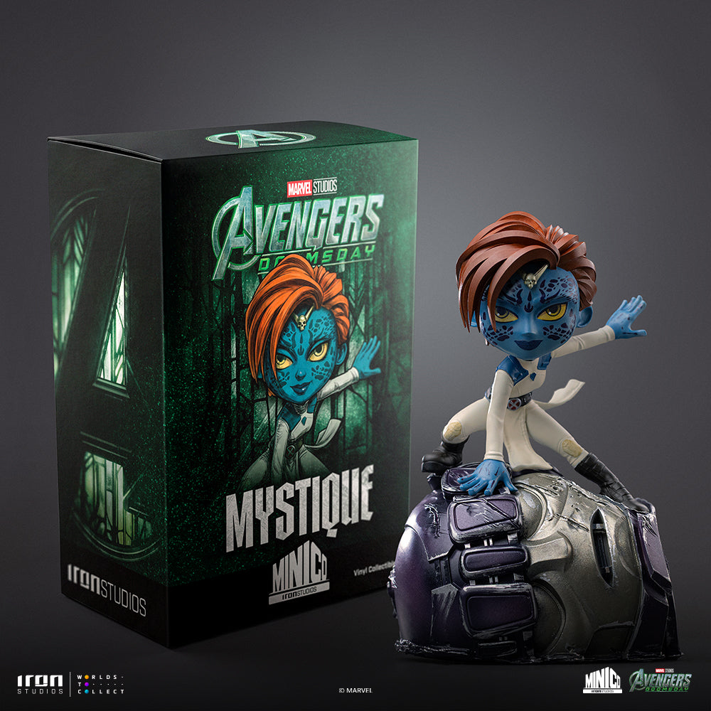 Blue Shapeshifting Heroine - Mini Collectible Statue