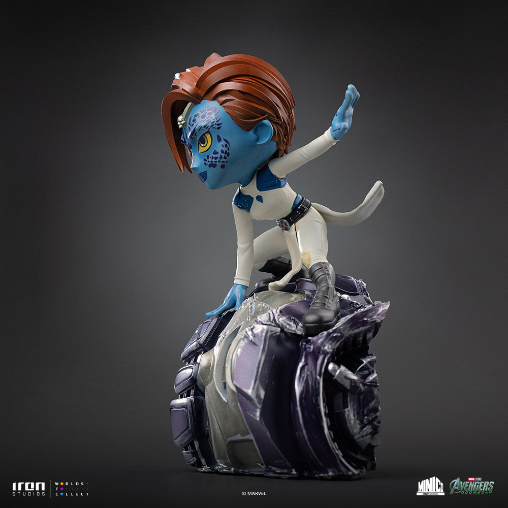Blue Shapeshifting Heroine - Mini Collectible Statue