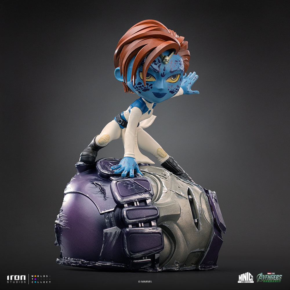 Blue Shapeshifting Heroine - Mini Collectible Statue