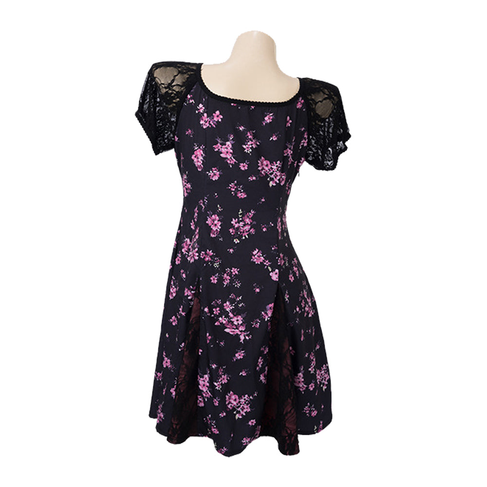 Obsession (2026) Nikki Freeman Black Floral Dress Halloween Costume