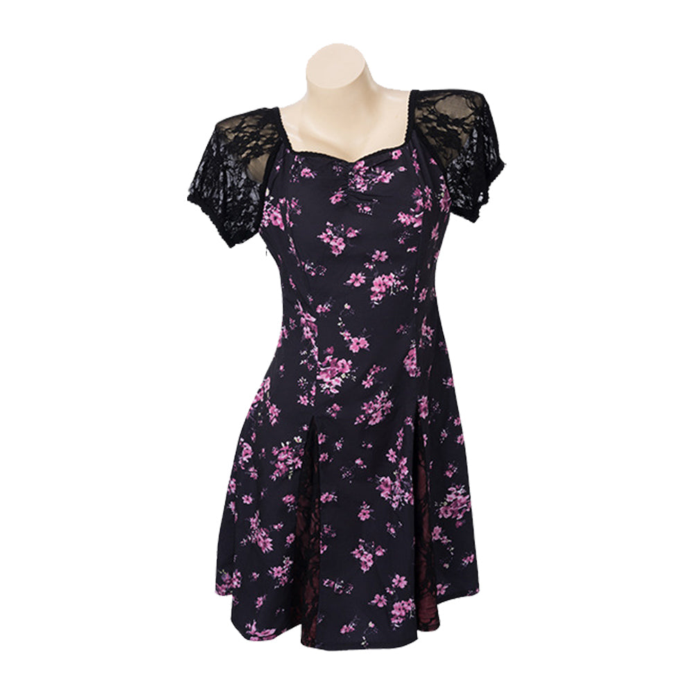 Obsession (2026) Nikki Freeman Black Floral Dress Halloween Costume